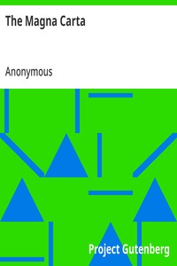 The Magna Carta — Anonymous cover