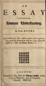 An Essay Concerning Humane Understanding, Volume 1: MDCXC, Based on the 2nd Edition, Books 1 and 2 — John Locke cover