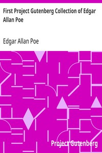 First Project Gutenberg Collection of Edgar Allan Poe — Edgar Allan Poe cover