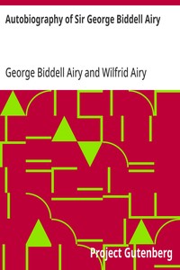 Autobiography of Sir George Biddell Airy — George Biddell Airy cover