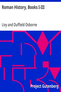 Roman History, Books I-III — Livy cover