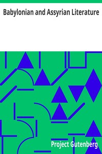 Babylonian and Assyrian Literature — Anonymous cover