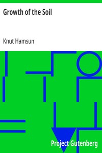 Growth of the Soil — Knut Hamsun cover