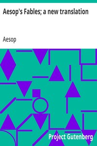 Aesop's Fables; a new translation — Aesop cover