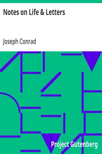 Notes on Life & Letters — Joseph Conrad cover
