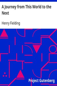 A Journey from This World to the Next — Henry Fielding cover