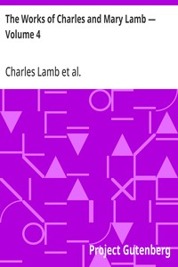 The Works of Charles and Mary Lamb — Volume 4: Poems and Plays — Charles Lamb cover
