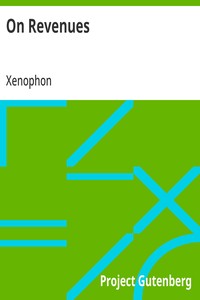 On Revenues — Xenophon cover