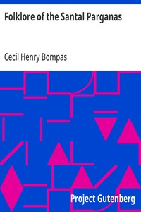 Folklore of the Santal Parganas — Cecil Henry Bompas cover