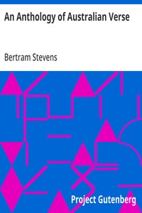 An Anthology of Australian Verse — Anonymous cover