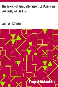 The Works of Samuel Johnson, LL.D. in Nine Volumes, Volume 04: The Adventurer; The Idler — Samuel Johnson cover