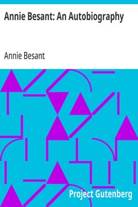 Annie Besant: An Autobiography — Annie Besant cover