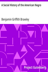 A Social History of the American Negro: Being a History of the Negro Problem in the United States. Including A History and Study of the Republic of Liberia — Benjamin Griffith Brawley cover
