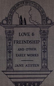 Love and Freindship [sic] — Jane Austen cover