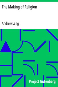 The Making of Religion — Andrew Lang cover
