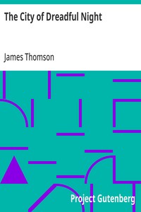 The City of Dreadful Night — James Thomson cover