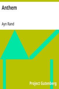 Anthem — Ayn Rand cover