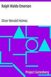 Ralph Waldo Emerson — Oliver Wendell Holmes cover