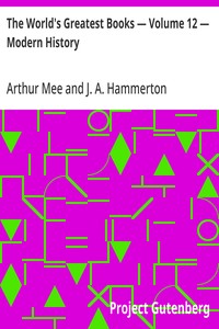 The World's Greatest Books — Volume 12 — Modern History — Anonymous cover