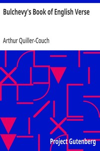 Bulchevy's Book of English Verse — Anonymous cover