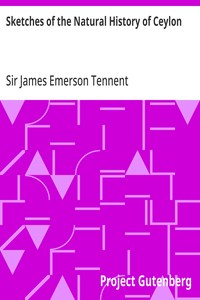 Sketches of the Natural History of Ceylon — James Emerson, Sir Tennent cover