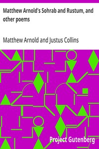 Matthew Arnold's Sohrab and Rustum, and other poems — Matthew Arnold cover
