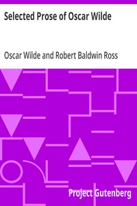 Selected Prose of Oscar Wilde — Oscar Wilde cover