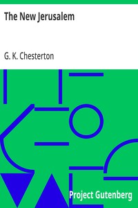The New Jerusalem — G. K. (Gilbert Keith) Chesterton cover