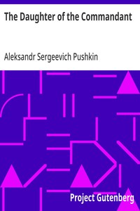 The Daughter of the Commandant — Aleksandr Sergeevich Pushkin cover