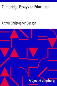 Cambridge Essays on Education — Anonymous cover