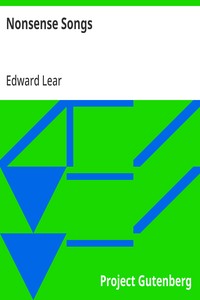 Nonsense Songs — Edward Lear cover