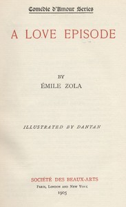 A Love Episode — Émile Zola cover