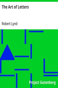 The Art of Letters — Robert Lynd cover