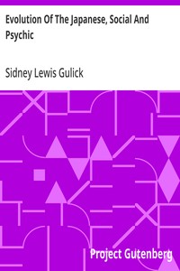 Evolution Of The Japanese, Social And Psychic — Sidney Lewis Gulick cover