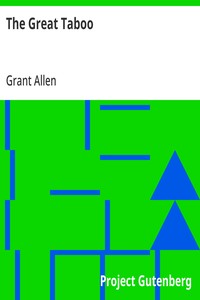 The Great Taboo — Grant Allen cover