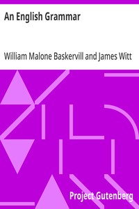 An English Grammar — William Malone Baskervill cover