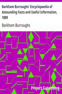 Barkham Burroughs' Encyclopaedia of Astounding Facts and Useful Information, 1889 — Barkham Burroughs cover