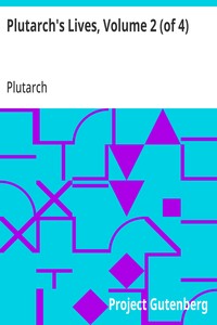 Plutarch's Lives, Volume 2 (of 4) cover
