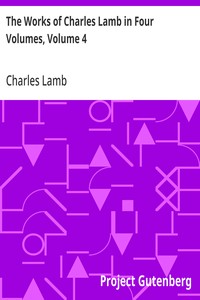 The Works of Charles Lamb in Four Volumes, Volume 4 — Charles Lamb cover