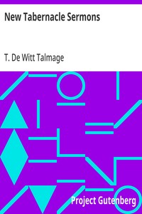 New Tabernacle Sermons — T. De Witt (Thomas De Witt) Talmage cover