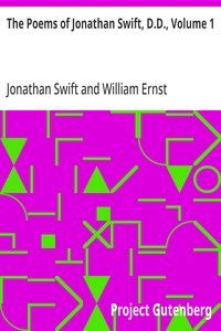 The Poems of Jonathan Swift, D.D., Volume 1 — Jonathan Swift cover