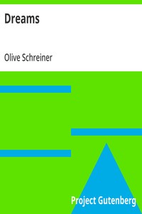 Dreams — Olive Schreiner cover