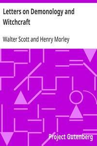 Letters on Demonology and Witchcraft — Walter Scott cover