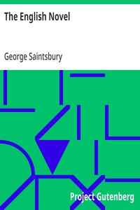 The English Novel — George Saintsbury cover