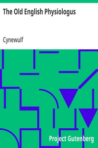 The Old English Physiologus — Cynewulf cover