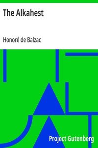 The Alkahest — Honoré de Balzac cover