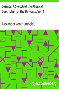 Cosmos: A Sketch of the Physical Description of the Universe, Vol. 1 — Alexander von Humboldt cover
