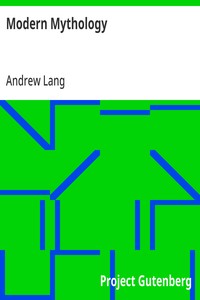 Modern Mythology — Andrew Lang cover