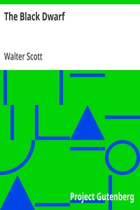 The Black Dwarf — Walter Scott cover
