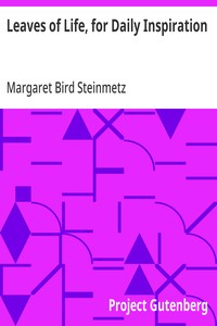 Leaves of Life, for Daily Inspiration — Margaret Bird Steinmetz cover
